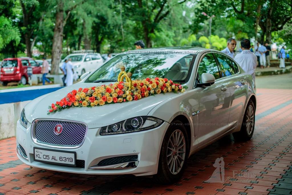 wedding car decoration kottayam