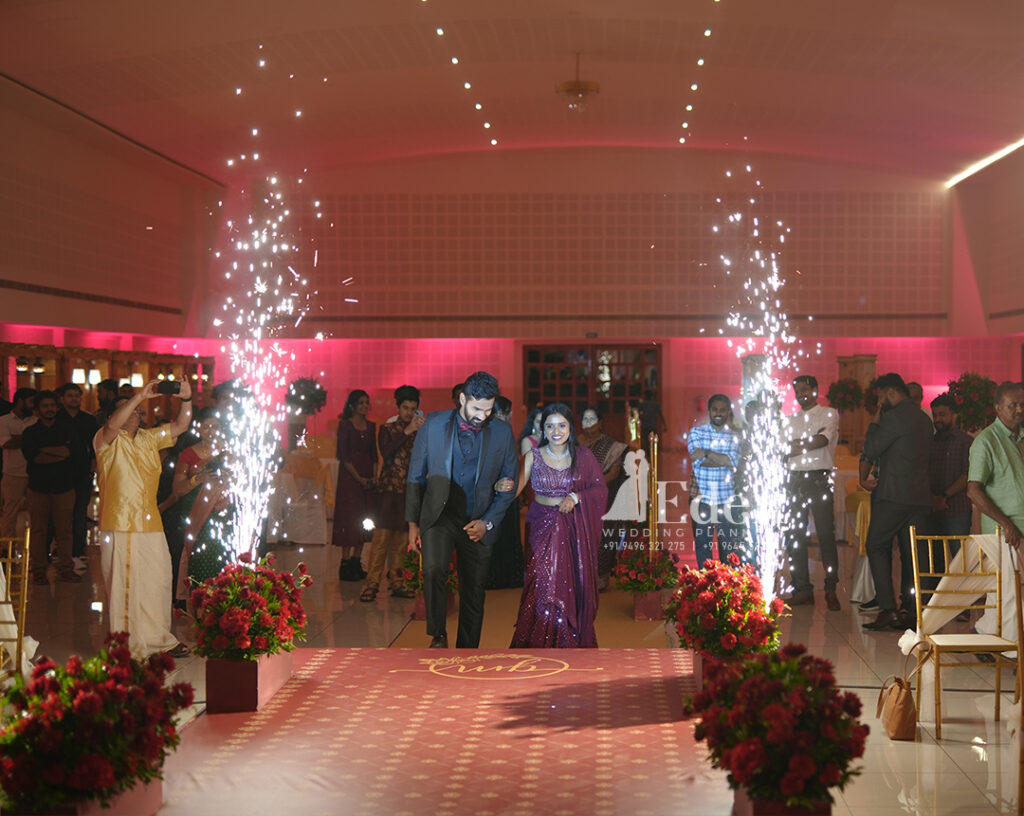 Hindu wedding reception in Kerala