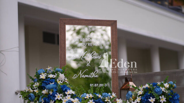 Mathews and Namitha, Eden Wedding Planner