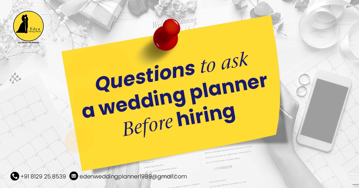 Questions to ask wedding planner before hiring